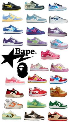 Bapesta Shoes Wallpaper, Nike Bape Shoes, Streetwear Shoes Aesthetic, Dream Shoe Collection, Shoe Wishlist Aesthetic, Bape Dunks, Shoes Bapesta, Bapesta Outfit, Shoe Recommendation