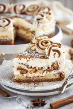 Cinnamon Roll Cheesecake Recipes: A Delectable Guide to Swirly Goodness Cinnamon Roll Cheesecake Recipes, Cinnamon Roll Crust, Cinnamon Roll Frosting, Roll Cheesecake, Cinnamon Roll Cheesecake, Vanilla Cheesecake, Easy Cheesecake Recipes, Cheesecake Filling, Cheesecake Desserts