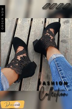 New Fashion Women Dancing Shoes Lace Mesh Black High Heels Shoes Ladies Boots Plus Size 35-43 Women Dancing, Boots Plus Size, Ladies Boots, Dancing Shoes, High Heels Shoes, Shoes Lace, Black High Heels, Heels Shoes, High Heel Shoes