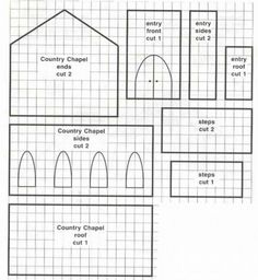 the cut out paper house is shown with numbers and measurements to make it look like they are