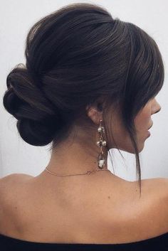 Elegant Wedding Hair, Best Wedding Hairstyles, Bridesmaid Hair Updo, Wedding Hair Inspiration, Low Bun, Wedding Hairstyles Updo, Wedding Forward, Wedding Updo, Wedding Hairstyles For Long Hair