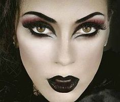 Styl Goth, Carnaval Make-up, Fete Emo, Witch Eyes, Zebra Face, Halloweenský Makeup, Paint Makeup, Vampire Makeup, Dramatic Eye Makeup