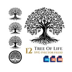 12 tree of life svg files