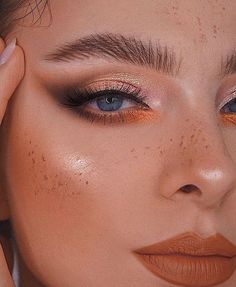 Orange Makeup, Smink Inspiration, Makijaż Smokey Eye, Makeup Hacks, Spring Makeup