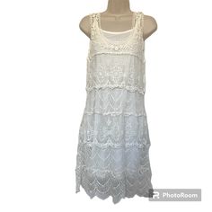 Nwt American Rag Cie Lined Sleeveless Tiered Crochet Dress Size Small. New With Tags, Please See Pictures For Approximate Measurements American Rag, Crochet Dress, Womens Dresses, Crochet, Dresses, Women Shopping, Color