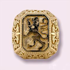 Very beautiful exotically huge 14k solid yellow gold large finger Lion of Judah emblem men's ring. weight : 22 grams Size: 13.5 and sizable Width at the top approx. 26 mm (1 inch) Shank bottom width approx. 8.5 mm COMES IN A NICE GIFT BOX! Please add me to your Favorites list Gold Jewelry With Coat Of Arms In 14k Gold, Luxury Gold Signet Ring Collectible, Gold Lion Ring, Lion Jewelry Men, Lion Face Gold Ring For Men, Lion Head Rings For Men, Lion Locket For Men, Mens Earrings Studs, Gold Lion