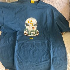 Tyler The Creator Golf T Shirt From Pop Up In Atlanta Size Large Just Can’t Return Never Worn Blue Crew Neck T-shirt, Blue Screen Print Top For Winter, Blue Screen Print Tops For Winter, Blue Crew Neck T-shirt For Winter, Tyler The Creator Golf, Golf Tee, Golf Wang, Golf T Shirts, Golf Tees