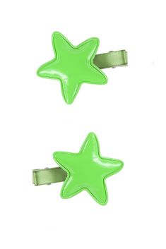 Star Clip - Bright Green - PROJECT 6 Chica Costume, Scene Kid Hair, Star Clips, Hair Clips Aesthetic, Teen Witch, Green Accessories, Star Hair, Cartoon Network Adventure Time, Pocket Monsters