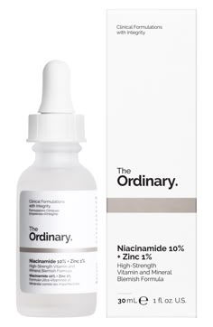 THE ORDINARY Niacinamide 10% + Zinc 1% | Nordstrom The Ordinary Argireline, Hyperpigmentation Serum, The Ordinary Alpha Arbutin, The Ordinary Hyaluronic Acid, Beyond Beauty, Skin Blemishes, Hydrating Serum, Brightening Serum, Uneven Skin Tone