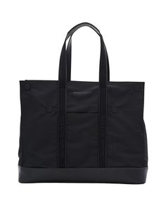 This spacious tote bag from Alexander McQueen is crafted for modern convenience. A secure zip closure ensures your belongings are safe, while double leather handles and a detachable leather strap provide versatile carrying options, blending style with practicality.

- Secure zip closure  
- Double leather handles  
- Detachable leather strap  
- Spacious design Designer Black Briefcase With Double Handle, Designer Black Double Handle Briefcase, Modern Business Bags With Handles, Modern Business Shoulder Bag, Black Top Handle Briefcase With Removable Pouch, Designer Black Briefcase With Detachable Handle, Designer Black Satchel With Leather Handles, Business Shoulder Bag With Detachable Handle, Black, Black Round Handle Business Bags