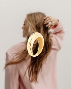 Making a statement one ring at a time Statement Gold Ring, Gold Dome Ring, Gold Statement Ring, Dome Ring, Wide Rings, Domed Ring, One Ring, Pure Gold, Signet Ring