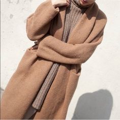 These Coats Are All One Size But Would Fit Any Wear Between A Small To An Extra Large. It’s A Camel Tan Color That Is Impossible To Fine Online. Almost Brand New I’ve Only Worn Three Times, In Perfect Condition. Feel Free To Send Questions Or Offers. No Wool, 100% Alapaca! Blanket Skirt, Shawl Coat, Long Shawl, Fleece Plaid, Cropped Blazer Jacket, Lauren Manoogian, Shawl Cardigan, Shearling Coat, Pullover Jacket