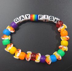 Kandi Color Schemes, Bracket Inspo Beads, Fun Bracelet Ideas, Kandi Word Ideas, Korn Kandi, Pony Beads Ideas, Funny Bracelet Ideas, Kandi Single Ideas, Funny Kandi Bracelets