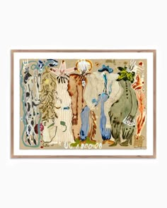 48" x 36" / Rustic Walnut Entryway Art Pieces, Snake Woman, Pressed Paper, Physical Environment, Figurative Artists, Human Relationship, Acrylic Ink, Blue Eyed, Architecture Old