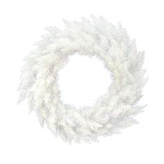 a white wreath on a white background