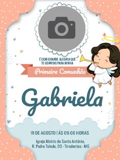 an advertisement for the event called gabrila, which is being held in spanish