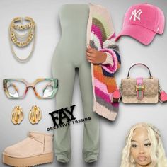 Fashion Inflated Cat-eye … curated on LTK Winter At The Beach Outfits, Polyvore Winter Outfits, Winter Baddie Outfits, Winter Baddie, Fly Fits, Plus Size Baddie Outfits, Plain Outfits, Chill Fits