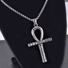 This Ancient Egypt Necklace boasts a detailed Ankh Cross crafted from stainless steel. Symbolizing life and eternity, this intricately designed pendant pays homage to ancient Egyptian culture with its meticulous and enduring craftsmanship. Metals Type: Stainless Steel Pendant Size: 33mm*50mm We ship worldwide to 185 countries! Please allow 1-2 business weeks for your order to arrive. Dominic Toretto, Ankh Cross, Cross Jewelry Necklace, Egyptian Culture, Vintage Biker, Egyptian Jewelry, Party Necklace, Eye Of Horus, Viking Jewelry