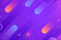 an abstract purple background with circles and dots