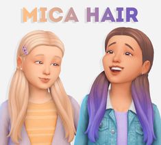 Sims 4 Mica Hair Sims 4 Cc Hair, Sims 4 Cc Folder, Sims 4 Gameplay