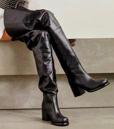 Introducing the over-sized pocket thigh boots are the perfect addition to any wardrobe. Crafted from faux leather and a rubber sole, these boots are sure to last. With sizes ranging from 35-41 and a heel height of 10cm/12cm, you'll be sure to find the perfect fit. These boots are the perfect combination of style and comfort. With a 2-4 week delivery time, you'll be able to enjoy your new boots in no time. Get your Boots today and make a statement! Please note the the fit in the last pictures. Mo Winter Thigh-high Leather Platform Boots, Thigh High Leather Platform Boots For Winter, Winter Leather Thigh High Platform Boots, Trendy Leather Over-the-knee Platform Boots, Trendy Over-the-knee Leather Boots, Leather Over-the-knee Platform Boots For Fall, Trendy Leather Over-the-knee Boots, Fall Over-the-knee Faux Leather Heeled Boots, Fall Over The Knee Faux Leather Boots