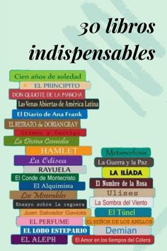 the spanish language book cover for 30 libros indispensables, which includes