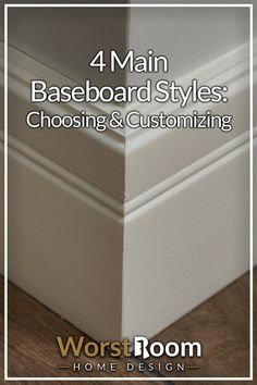 4 Main Baseboard Styles: Choosing & Customizing Flat Baseboards And Trim, Farmhouse Moulding And Trim, Modern Farmhouse Baseboards, Farmhouse Trim Moldings, Baseboards And Trim Ideas, Trim Molding Ideas