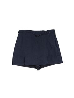 Zara Skort Size: Large Bottoms - used. 80% COTTON, 17% POLYESTER, 3% ELASTANE | Zara Skort: Blue Bottoms - Size Large Navy Bottoms For Summer Day Out, Chic Navy High Waist Bottoms, Zara Bottoms With Belt Loops For Spring, Navy Fitted Pants For Summer, Mid-rise Workwear Shorts For Summer, Navy Bottoms With Short Inseam For Summer, Zara High Waist Cotton Bottoms, Zara Fitted Bottoms With Short Inseam, High Waist Navy Bottoms For Spring