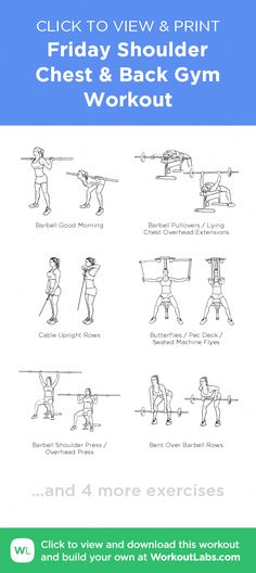 an exercise poster with instructions on how to work out