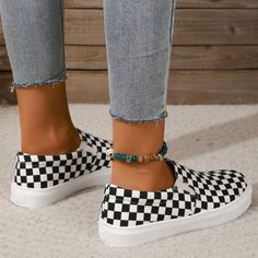 Material Rubber Style Casual Daily Element Printing Shoes Closure Type Slip-on Shoes Toe Type Round Shoes Type Comfortable Size(in) Foot Length US6EU36 9.1 US6.5EU37 9.3 US7.5EU38 9.4 US8.5EU39 9.6 US9EU40 9.8 US9.5EU41 10 US10.5EU42 10.2 US11EU43 10.4 Size(cm) Foot Length US6EU36 23 US6.5EU37 23.5 US7.5EU38 24 US8.5EU39 24.5 US9EU40 25 US9.5EU41 25.5 US10.5EU42 26 US11EU43 26.5 Tips: Due to the many variations in monitors the color in the image could look slightly different please take physical Black Low-top Slip-on Sneakers For Summer, Summer Black Low-top Slip-ons, Black Low-top Slip-ons For Summer, Slip-on Black Sneakers For Summer, Black Slip-on Sneakers For Summer, Black Low-top Slip-ons For Spring, Black Slip-on Casual Canvas Shoes, Black Closed Toe Casual Slip-ons, Casual Black Ankle-high Slip-on Sneakers