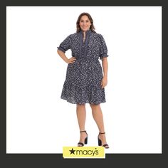 in stock Short Sleeve Shift Dress, Navy White, Printed Shorts, Plus Size Dresses, Navy And White, Shift Dress, Plus Size Outfits, Pick Up, In Store