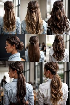 Find More Hairstyles Ideas in Chic Locks and Trendy Tresses Pinterest Board Girly Simple Hairstyles, Hairstyle Plates, Plates Hairstyle, Gacha Hairstyles, Free Hairstyle, Anime Hairstyles