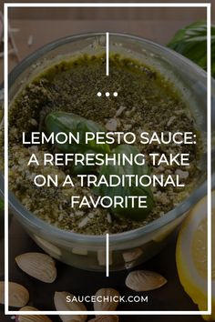 Lemon Pesto Sauce Recipe Lemon Cream Sauces, Pasta Chicken, Citrus Twist