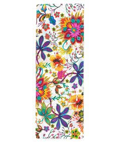 This versatile, 100% silk scarf adds a colorful floral pop to a spring or summer ensemble. Wear it as a flowing head wrap, tie it around the neck or even wear it as an eye-catching belt. Dimensions: 13 in. x 72 in.Materials: 100% Silk Multicolor Silk Scarf For Spring Beach, Spring Beach Floral Print Silk Scarf, Multicolor Floral Print Beach Scarf, Multicolor Floral Print Scarf For Beach, White Silk Scarf With Floral Print For Summer, White Floral Print Silk Scarf For Summer, Multicolor Floral Silk Scarf For Beach, Multicolor Floral Print Silk Scarf For Beach, Head Wrap