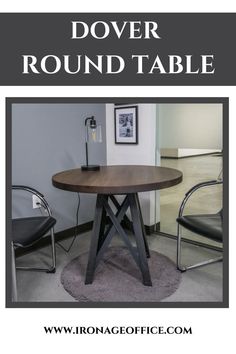 Looking to utilize a smaller area in your office for seating space? Our Dover Round Table is a powerful structure that’s perfect for a small meeting area. This is simple yet bold design will be sure to catch the eye of anyone who sees it. Available in 30 and 42″ height. #table #furniture #tabledecor #coffeetable #sidetable #tablesetting #furnitures #tables #ironageoffice