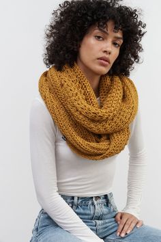 Meet London, our beloved oversized chunky infinity scarf—a staple accessory you need for any chilly day. So cozy and soft, made of French merino-based soft yarn that gives London a luxury feel similar to cashmere and silk. It can be worn as just an infinity scarf or as a head covering at the same time. | Available in one size. Laid flat, the scarf measures 29" (74 cm) x 19" (48 cm), which is half of the loop. French Merino Wool Blend (20% Merino Wool / 80% Acrylic).Dry clean or hand wash in cold Chunky Infinity Scarves, Infinity Scarves, Cowl Scarf, Loop Scarf, Wool Knit, Fall 2023, The Loop, Wool Scarf, Head Covering