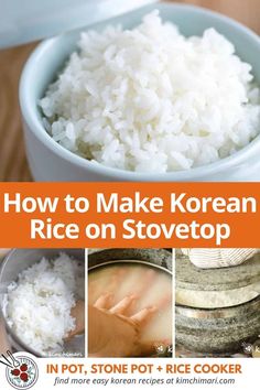 how to make korean rice on stovetop