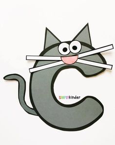 the letter c is for cat paper craft