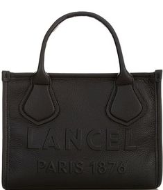 LANCEL Jour De Lancel Small Logo Leather Tote Bag | Dillard's Dillard's, Leather Tote Bag, Leather Handle, Cowhide Leather, Leather Tote, Shoulder Strap, Shoulder Bag, Tote Bag, ? Logo