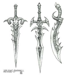 Ako Kresliť, Concept Art World, Geniale Tattoos, Cool Swords, Pencil Art Drawings, 판타지 아트, Tattoo Design Drawings, World Of Warcraft, Art Drawings Sketches