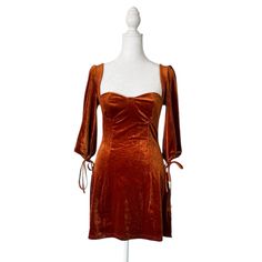 Such A Cute Dress For The Holiday Season! New With Tags, 25” Length, 13.5” Bust No Zipper! Very Comfy Stretchy Fabric, Slips Right On And Hugs Your Body In A Great Way Cider Dress, Cider Dresses, Cute Dress, Orange Brown, Brown Orange, Stretchy Fabric, Cider, Cute Dresses, The Holiday