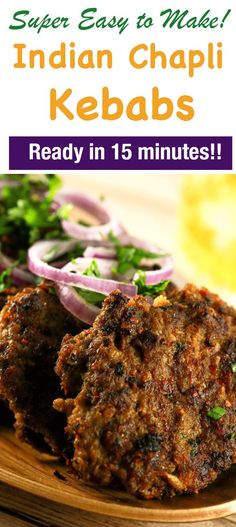 These spicy Indian Chapli Kebabs will leave you wanting more! They’re super delicious doesn’t require any ingredients that are difficult to find! And what’s even better is that you can make these in under 20 minutes!! Chapli Kebab, Kenyan Food, Kebab Recipe, Food Indian, Chicken Snacks, Mutton Recipes, Lamb Dishes, Kebab Recipes, India Food