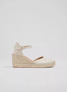 Marissa Cream Leather Ankle Strap Espadrilles | Shoes | Collections | L.K.Bennett, London Race Day Outfits, Espadrilles Shoes, Bridal Clutch, How To Stretch Boots, Shirt Dress Casual, Boots Knee, Day Bag, Sun Dress