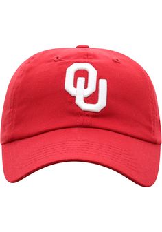 This Oklahoma Sooners Red Adjustable Hat features a University of Oklahoma team logo. Classic Red Hat With Embroidered Logo, Red Casual Snapback Hat For Sports Events, Red Baseball Cap With Embroidered Logo For Baseball Season, Red Baseball Cap With Embroidered Logo, Classic Red Baseball Cap For Sports Events, University Red Casual Snapback Hat, Casual Red Baseball Cap For Fans, Casual University Red Snapback Hat, Classic Red Baseball Cap With Curved Bill