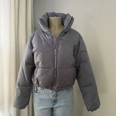 Perfect Condition Never Worn Oversized Fit For Me As A Medium Winter Puffer Jackets, Winter Puffer, Puffer Jacket, Winter Coat, Puffer, Jackets & Coats, Jackets For Women, Grey, Women Shopping