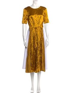 Roksanda Tent DressYellowShort Sleeve with Crew NeckDesigner Fit: Dresses by Roksanda typically fit true to size. Tent, Long Dress, Dress Outfits, Crew Neck, Clothes For Women, Yellow, Dresses, Clothes