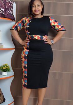 Plus Size Ankara Styles For Women, African Dresses Plus Size, Cultural Outfits, Corporate Gowns, Wedding Evening Dresses, Fancy Short Dresses, Curvy Dresses, Elegant Bodycon Dress