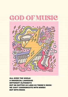 an advertisement for the band god of music