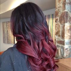 Black Hair Ombre, Best Ombre Hair, Black Red Hair, Red Ombre Hair, Aliexpress Hair, Ombre Lace, Balayage Blonde, Ombré Hair, Winter Hair Color