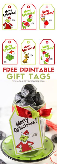 christmas gift tags and free printables for the kids to use on their presents